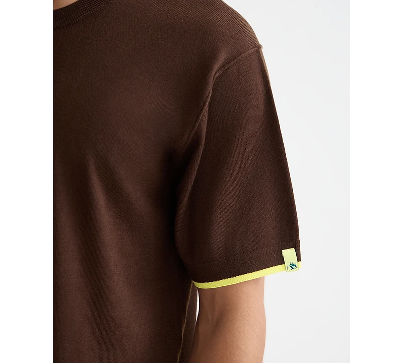Scotch & Soda Men's Relaxed Fit Short Sleeve Textured T-Shirt