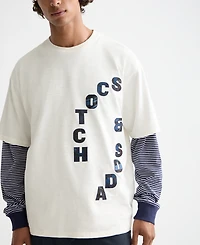 Scotch & Soda Men's Loose Fit Applique T-Shirt