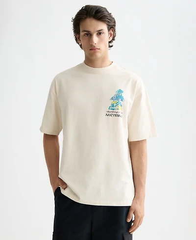 Scotch & Soda Men's Relaxed Fit Short Sleeve Graphic T-Shirt