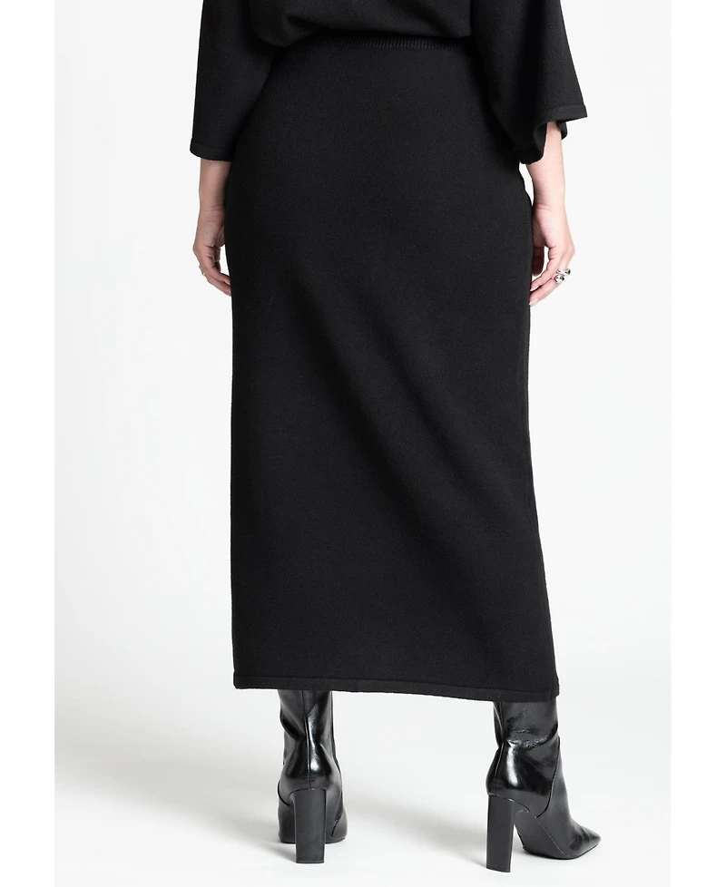 Eloquii Women's Sweater Maxi Skirt