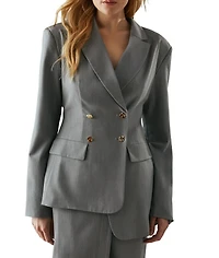 Warehouse Women's Deconstructed Lace Up Blazer