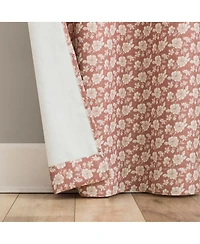 No. 918 Trinity Tonal Floral Semi-Sheer Grommet Curtain Panel