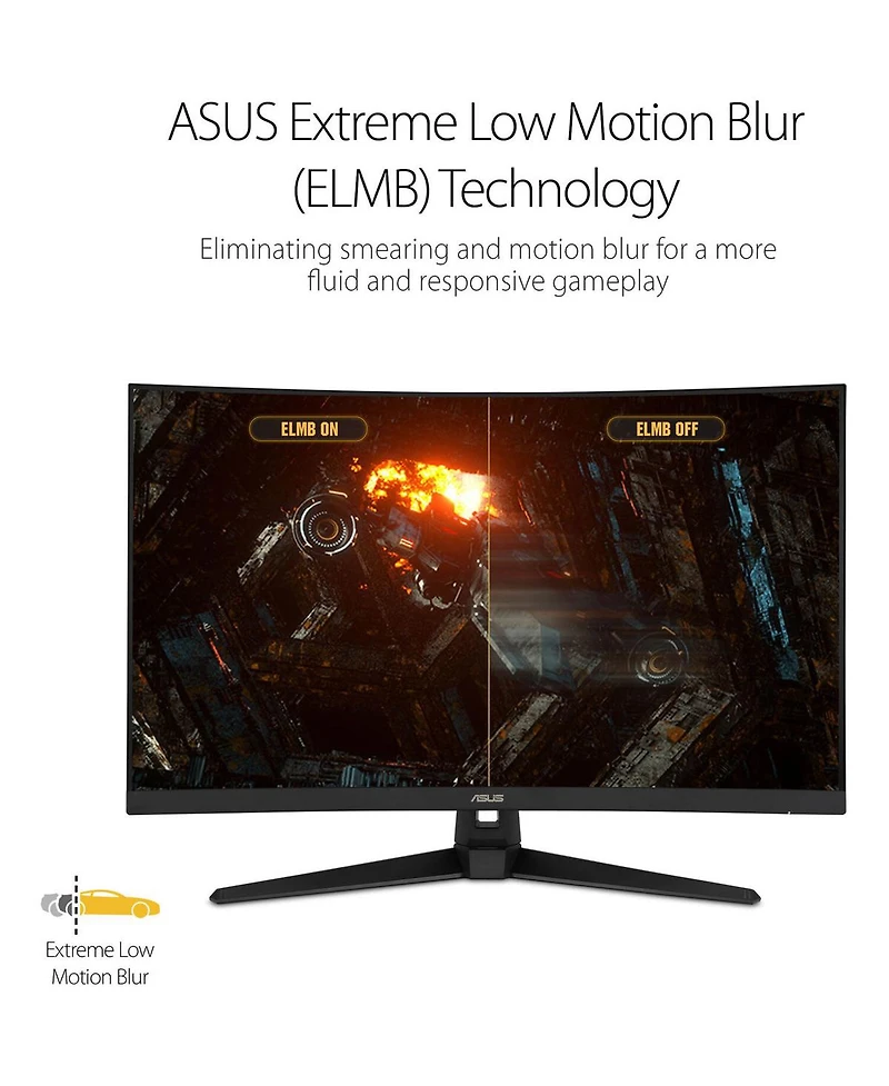 Asus Tuf Gaming 32" Full Hd Curved Screen Gaming Lcd Monitor - 16:9