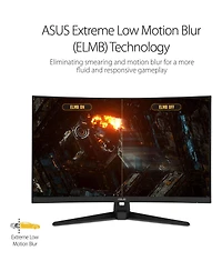 Asus Tuf Gaming 32" Full Hd Curved Screen Gaming Lcd Monitor - 16:9