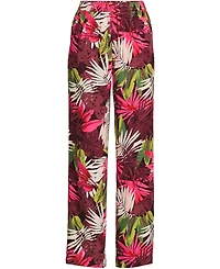 Lands' End Women's Petite Rayon High Rise Wide Leg Pants - Set Bottom