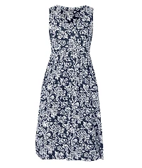Woman Within Plus Sleeveless Button Front Dress