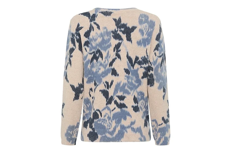Olsen Women's Abstract Floral Sweater