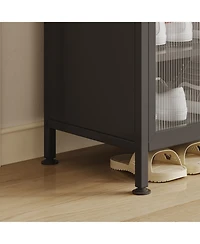 Mega Casa Shoe Storage Cabinet with Doors, 6-Tier Sturdy Support Legs, Shoes Rack Organizer for Entryway, Front Door
