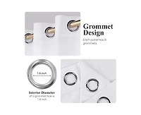 Superior Noor Chenille Semi-Blackout Machine Washable Curtains, Set of 2 Panels