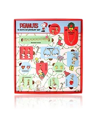 Peanuts Snoopy Jewelry Advent Gift Set: Necklace, Bracelet & Charms Mix & Match Christmas Calendar Box Collection