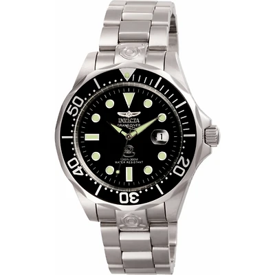 Invicta Men's 3044 Pro Diver Automatic 3 Hand Black Dial Watch
