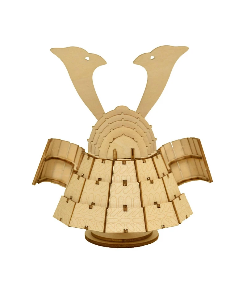 Flash Popup 3D Diy Puzzle: Kabuto Samurai Warrior Helmet