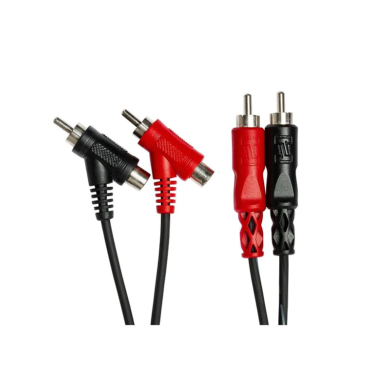 Hosa Technology 3.3'/1m Dual Rca to Dual Piggyback Rca Audio Cable