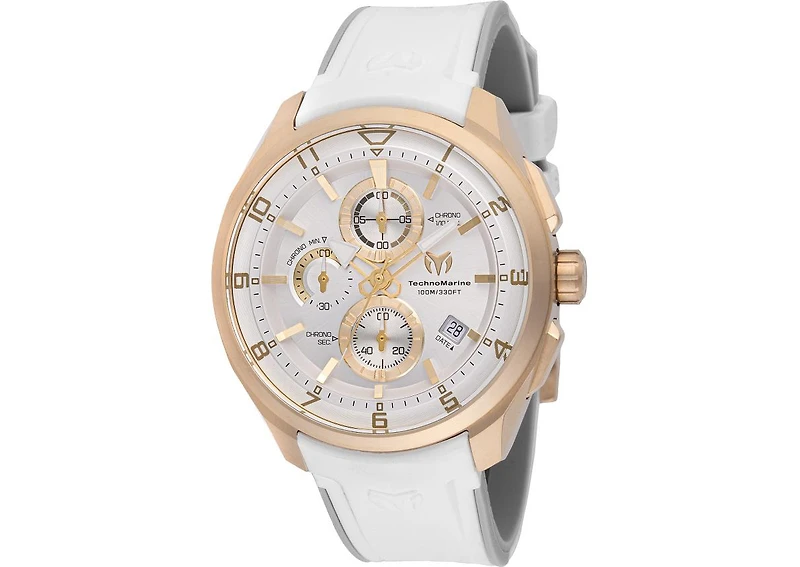 Technomarine Men's Tm-318123 Ocean Quartz Silver Dial Watch