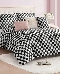 Juicy Couture Checkerboard Reversible 5-Pc. Comforter Set, Twin/Twin Xl