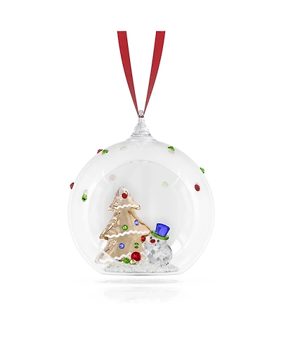 Swarovski Holiday Cheers Tree and Snowman Ball Ornament