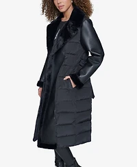 Karl Lagerfeld Paris Women's Belted Puffer Coat