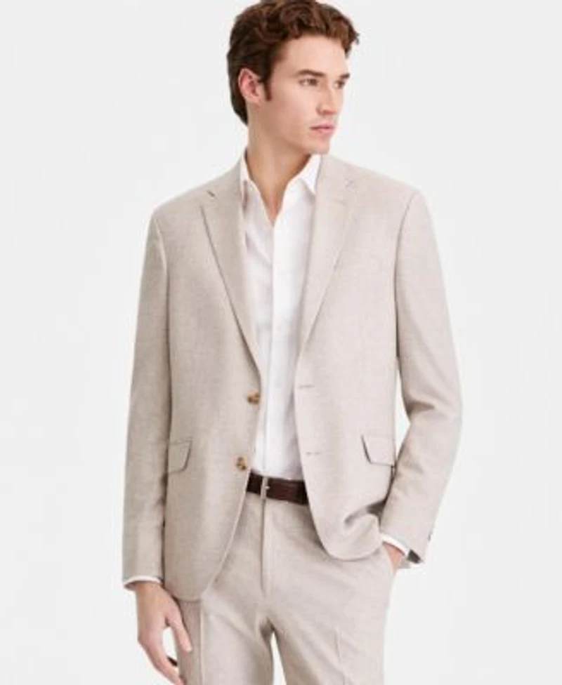 Kenneth Cole Reaction Mens Check Slim Fit Techni Cole Suit Separates