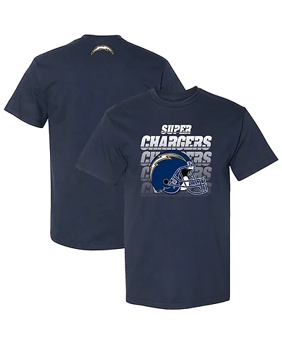 The Wild Collective Men's and Women's Navy Los Angeles Chargers Super Scoop Neck T-Shirt