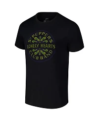 Section 119 Men's and Women's Black The Beatles Sgt. Peppers Lonely Hearts Club Band Eco Tri-Blend T-Shirt