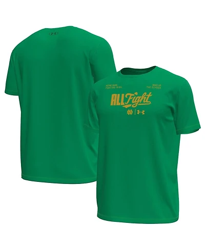 Under Armour Men's Kelly Green Notre Dame Fighting Irish All Fight Tech Stretch T-Shirt