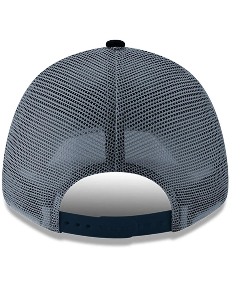 New Era Men's White/Navy Los Angeles Chargers Super Chargers A-Frame 9FORTY Trucker Adjustable Hat