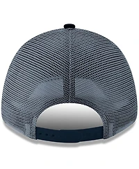 New Era Men's White/Navy Los Angeles Chargers Super Chargers A-Frame 9FORTY Trucker Adjustable Hat