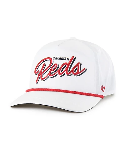 '47 Brand Men's White Cincinnati Reds Brrr Fairway Hitch Adjustable Hat