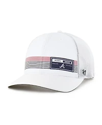 '47 Brand Men's White Atlanta Braves Rangefinder Brrr Trucker Adjustable Hat