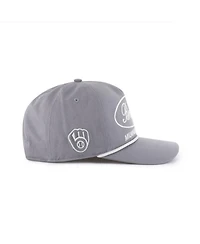 '47 Brand Men's Gray Milwaukee Brewers Foundational Hitch Adjustable Hat