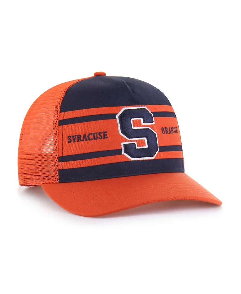 '47 Brand Big Boys and Girls Navy/Orange Syracuse Orange Super Stripe Hitch Adjustable Trucker Hat