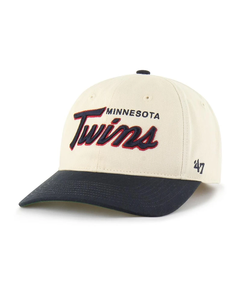 '47 Brand Men's Natural Minnesota Twins Crosstown Franchise Fitted Hat