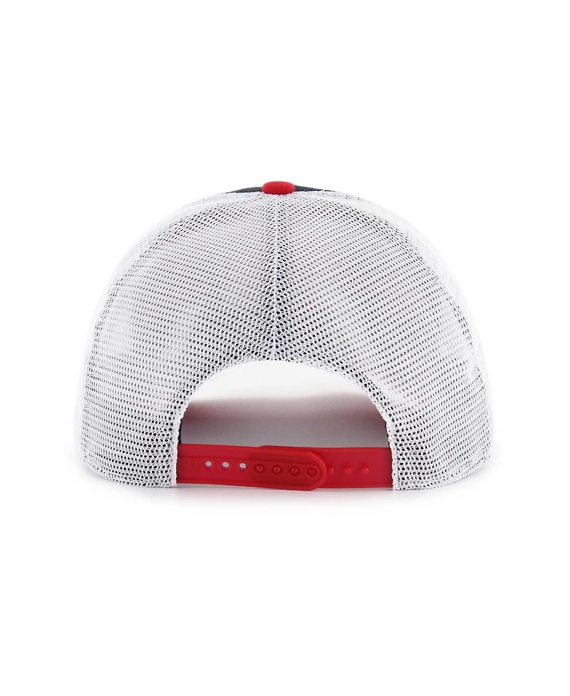 '47 Brand Big Boys and Girls Black/Red Texas Tech Red Raiders Super Stripe Hitch Adjustable Trucker Hat