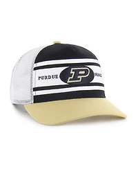 '47 Brand Big Boys and Girls Black/Gold Purdue Boilermakers Super Stripe Hitch Adjustable Trucker Hat