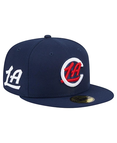 New Era Men's Navy La Clippers Deceptor 59FIFTY Fitted Hat