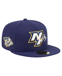 New Era Men's Navy Nashville Predators Deceptor 59FIFTY Fitted Hat