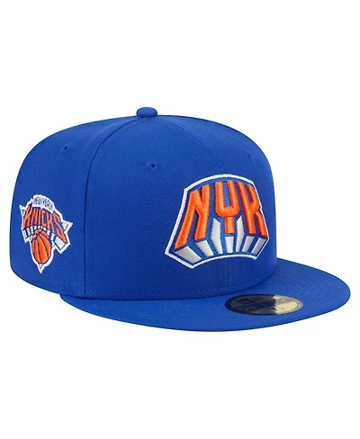 New Era Men's Blue York Knicks Deceptor 59FIFTY Fitted Hat