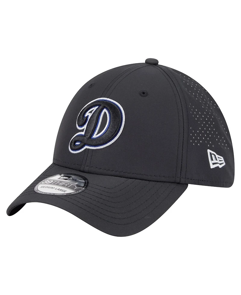 New Era Men's Black Los Angeles Dodgers Night 39THIRTY Flex Hat
