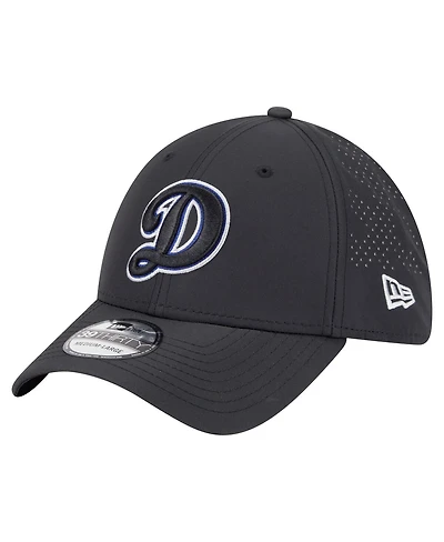 New Era Men's Black Los Angeles Dodgers Night 39THIRTY Flex Hat