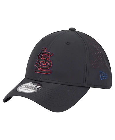 New Era Men's Black St. Louis Cardinals Night 39THIRTY Flex Hat