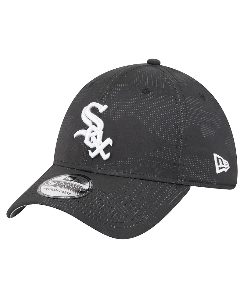 New Era Men's Black Chicago White Sox Tonal Camo 39THIRTY Flex Hat