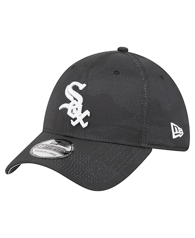 New Era Men's Black Chicago White Sox Tonal Camo 39THIRTY Flex Hat