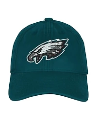 Outerstuff Big Girls Midnight Green Philadelphia Eagles Gridiron Adjustable Hat