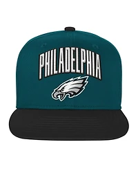 Outerstuff Big Boys and Girls Midnight Green Philadelphia Eagles Essentials Adjustable Hat