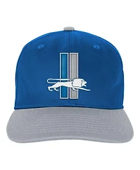 Outerstuff Big Boys and Girls Blue Detroit Lions True Retro Adjustable Hat