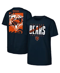 Outerstuff Big Boys and Girls Navy Chicago Bears Posterize T-Shirt