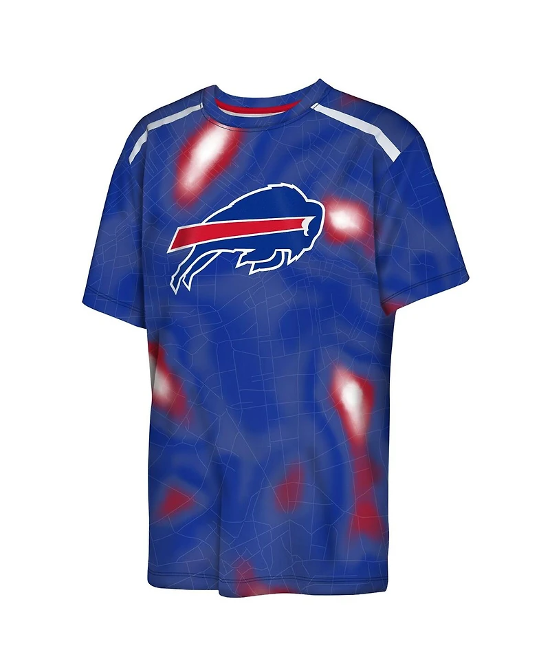 Outerstuff Big Boys and Girls Royal Buffalo Bills End Zone Dri-Tek T-Shirt