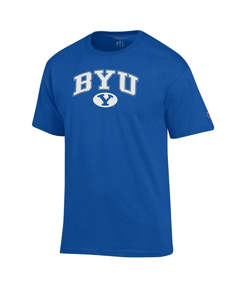 Champion Men's Royal Byu Cougars Arched Logo T-Shirt