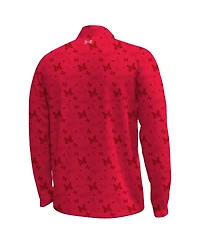 Under Armour Men's Red Maryland Terrapins Gameday Armourfuse Half-Zip Jacket