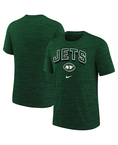 Nike Big Boys and Girls Green New York Jets Sideline Velocity Performance T-Shirt